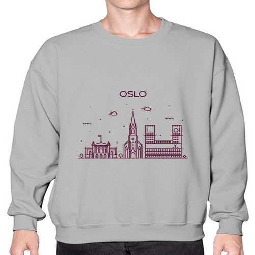 Oslo 1552# - cities- Sweatshirt - Crew