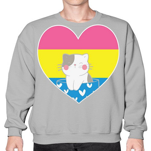 Pansexual Kawaii Cat Anime Art Anime 272# - anime- Sweatshirt - Crew