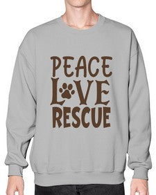 Peace Love Rescue Style 23# - cats- Sweatshirt - Crew