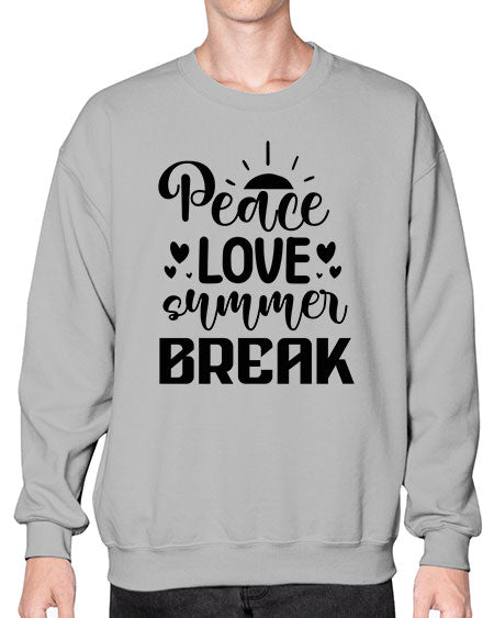 Peace love summer break 01# - summer- Sweatshirt - Crew