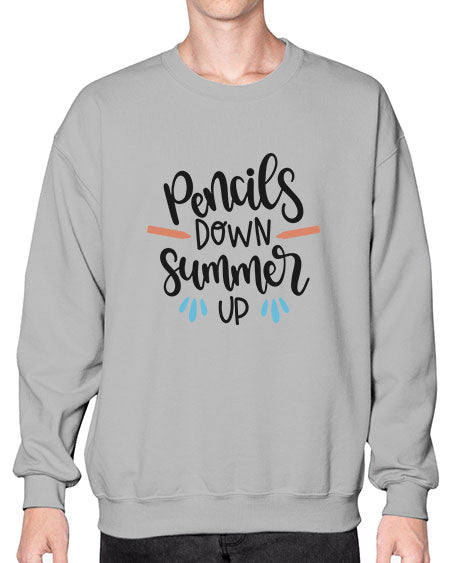 Pencils down summer up 87# - summer- Sweatshirt - Crew