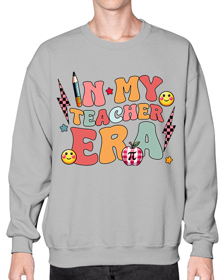 Personalized Teacher Era Sublimation 17# - pi- Sweatshirt - Crew