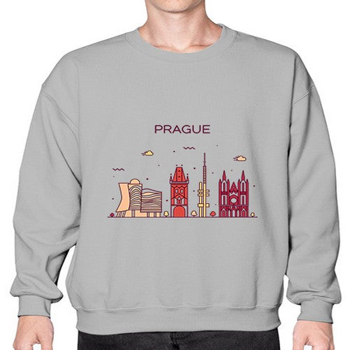 Prague 1689# - cities- Sweatshirt - Crew