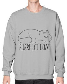 Purrfect Loaf - cats- Sweatshirt - Crew