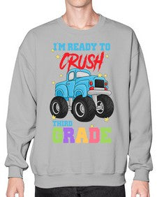 Ready to Crush third Grade 722# - third grade- Sweatshirt - Crew