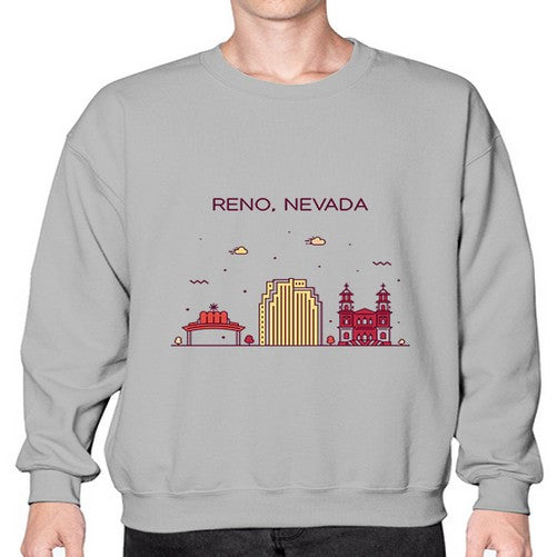 Reno 1714# - cities- Sweatshirt - Crew