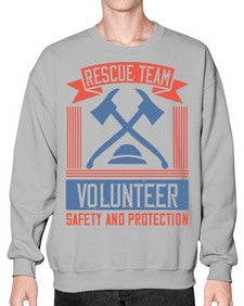 Rescue Team Volunteer Safety And Protection Style 33# - volunteer- Sweatshirt - Crew