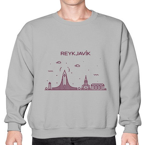 Reykjavik 1716# - cities- Sweatshirt - Crew