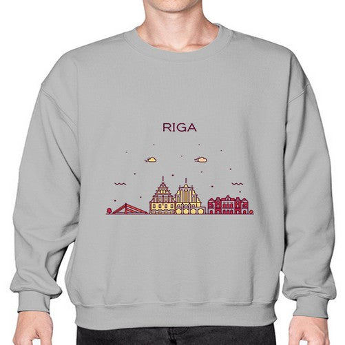 Riga 1729# - cities- Sweatshirt - Crew