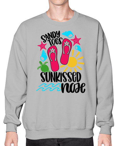 Sandy Toes Sunkissed Nose Style 27# - summer- Sweatshirt - Crew