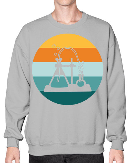 ScientistRetroSunsetScientistSkinite Scientist Skinite 39# - general science- Sweatshirt - Crew