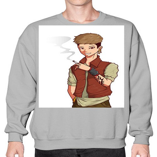 Smoker street boy 61# - anime- Sweatshirt - Crew