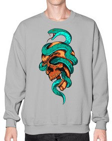 Snake 207# - cartoon animals- Sweatshirt - Crew