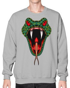 Snake 212# - cartoon animals- Sweatshirt - Crew