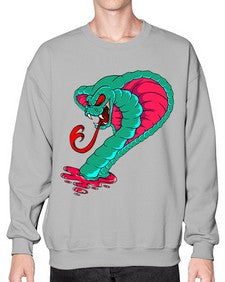 Snake 215# - cartoon animals- Sweatshirt - Crew