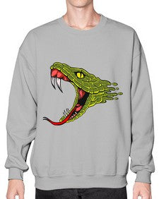 Snake 221# - cartoon animals- Sweatshirt - Crew
