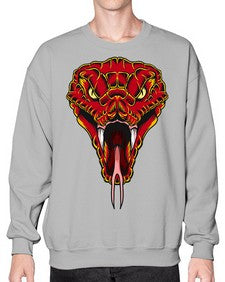 Snake 222# - cartoon animals- Sweatshirt - Crew