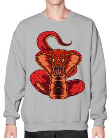 Snake 225# - cartoon animals- Sweatshirt - Crew