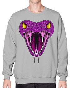 Snake 228# - cartoon animals- Sweatshirt - Crew