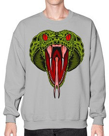 Snake 229# - cartoon animals- Sweatshirt - Crew