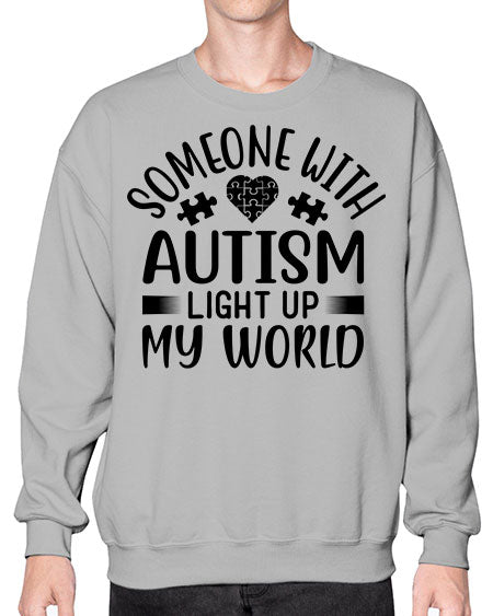 Some one with Style 50# - autism- Sweatshirt - Crew