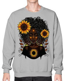 Sparkling Black Girl Design 13# - black girls or women- Sweatshirt - Crew