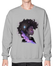 Sparkling Black Girl Design 4# - black girls or women- Sweatshirt - Crew
