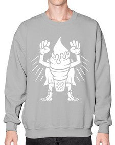 Super ice cream 246# - cartoon food- Sweatshirt - Crew