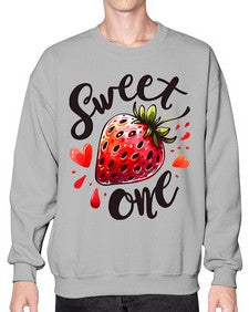Sweet One Strawberry 1597# - strawberry- Sweatshirt - Crew