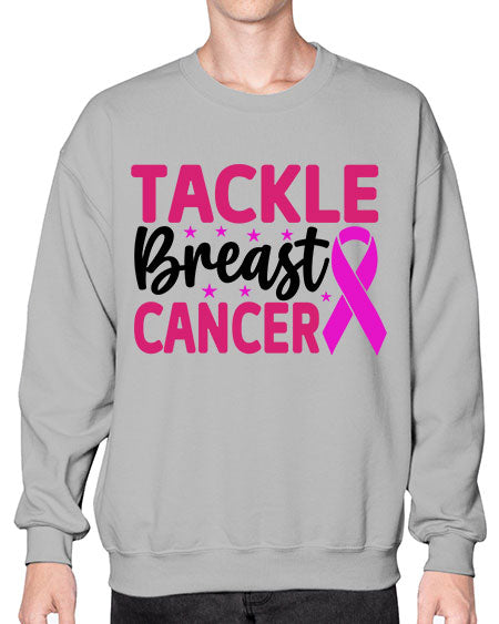 Tackle Breast Cancer 5# - breast cancer- Sweatshirt - Crew