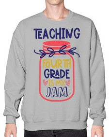 Teaching Fourth Grade 933# - fourth grade- Sweatshirt - Crew