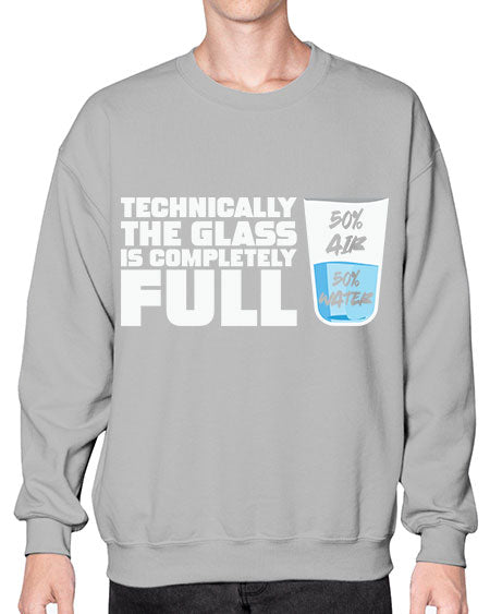 TechnicallytheGlassiscompletelyScientistSkinite Scientist Skinite 22# - general science- Sweatshirt - Crew
