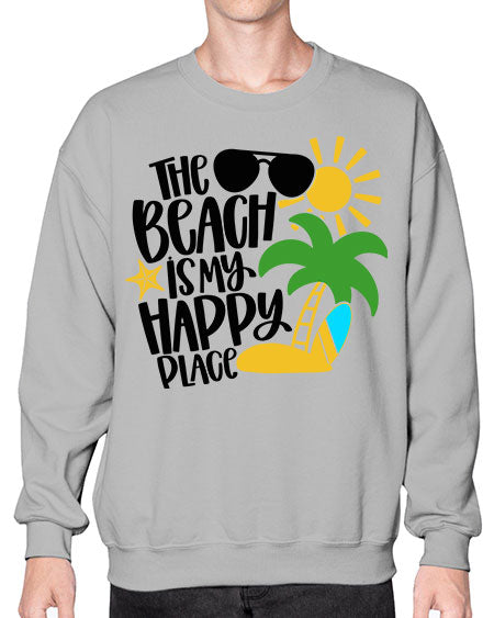 The Beach Is My Happy Place Style 12# - summer- Sweatshirt - Crew