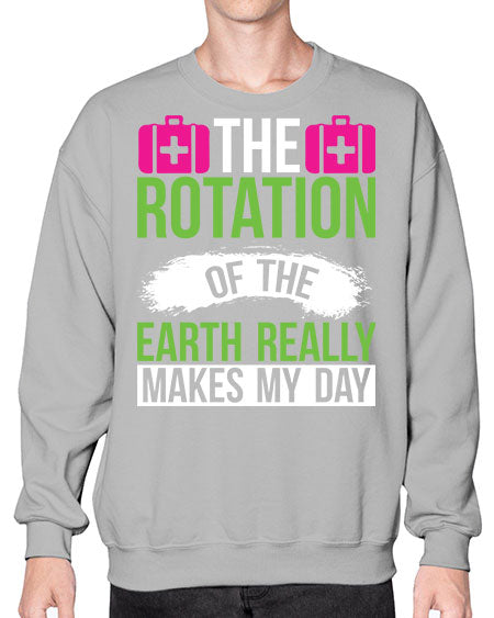 The Rotation Of The Earth Really Makes My Day 7# - nature- Sweatshirt - Crew