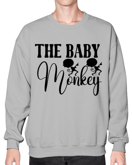 The baby monkey  - monkey- Sweatshirt - Crew