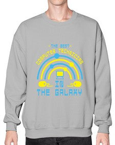 The best computer technician in the galaxy 13# - computer- Sweatshirt - Crew