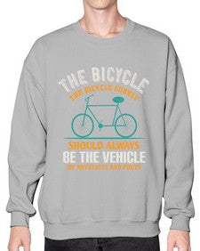 The bicycle the bicycle surely should always be the vehicle of novelists and poets 4# - bicycle- Sweatshirt - Crew
