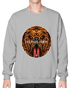 The great power of bear 250# - cartoon animals- Sweatshirt - Crew