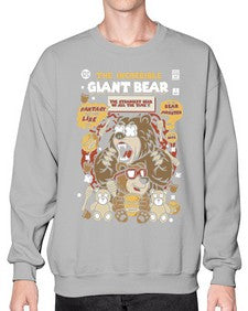The incredible bear 251# - cartoon animals- Sweatshirt - Crew