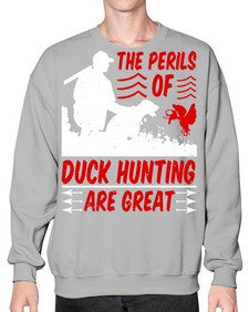 The perils of duck hunting are great Style 14# - ducks- Sweatshirt - Crew