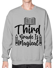 Third Grade Is Magical 961# - third grade- Sweatshirt - Crew