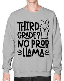 Third Grade No Prob 971# - third grade- Sweatshirt - Crew