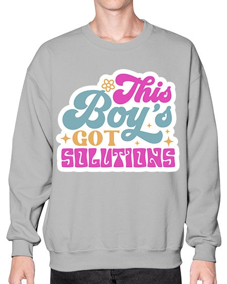 This boys got solutions 19# - general science- Sweatshirt - Crew