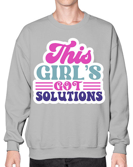 This girls got solutions 16# - general science- Sweatshirt - Crew