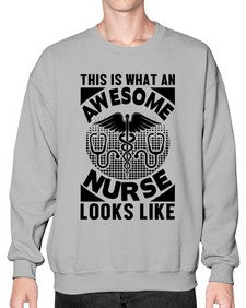 This is what an Style 1549# - nurse- Sweatshirt - Crew