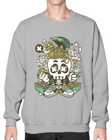Treasure Skull Head 1185# - skull and bones- Sweatshirt - Crew