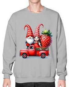 Truck Gnome Strawberries 1673# - strawberry- Sweatshirt - Crew