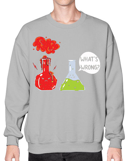 WhatsWrongScienceTshirt 11# - general science- Sweatshirt - Crew