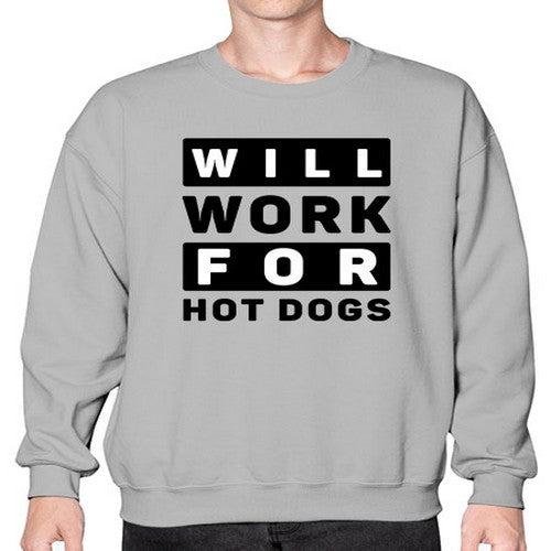 Will Work For Style 1# - dogs- Sweatshirt - Crew