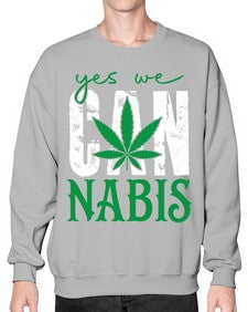 Yes we can nabis 1261# - marijuana- Sweatshirt - Crew